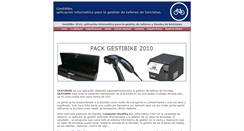 Desktop Screenshot of gestiondebicicletas.com